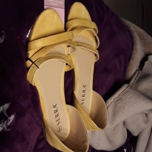 Yellow sandals